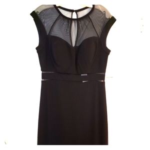 Women's black evening dress